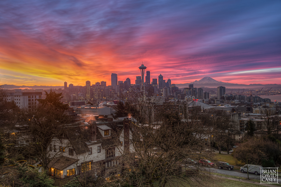 Seattle Cityscape at Sunrise
