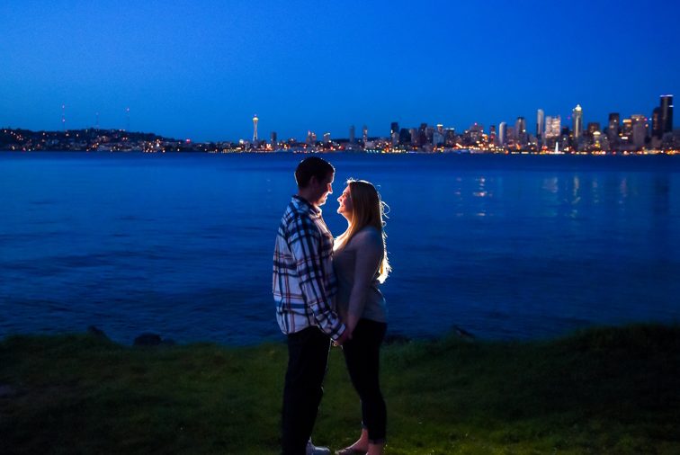wsu cougar couple has engagement session at alki