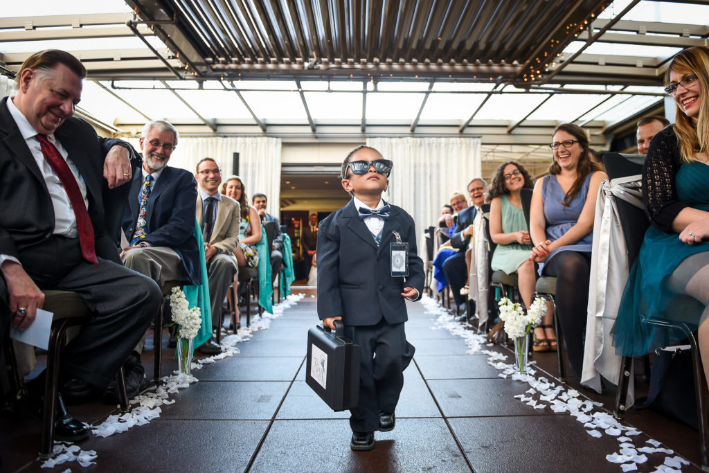 ring security boy at seattle wedding