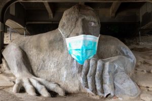 Fremont troll waiting for corona virus