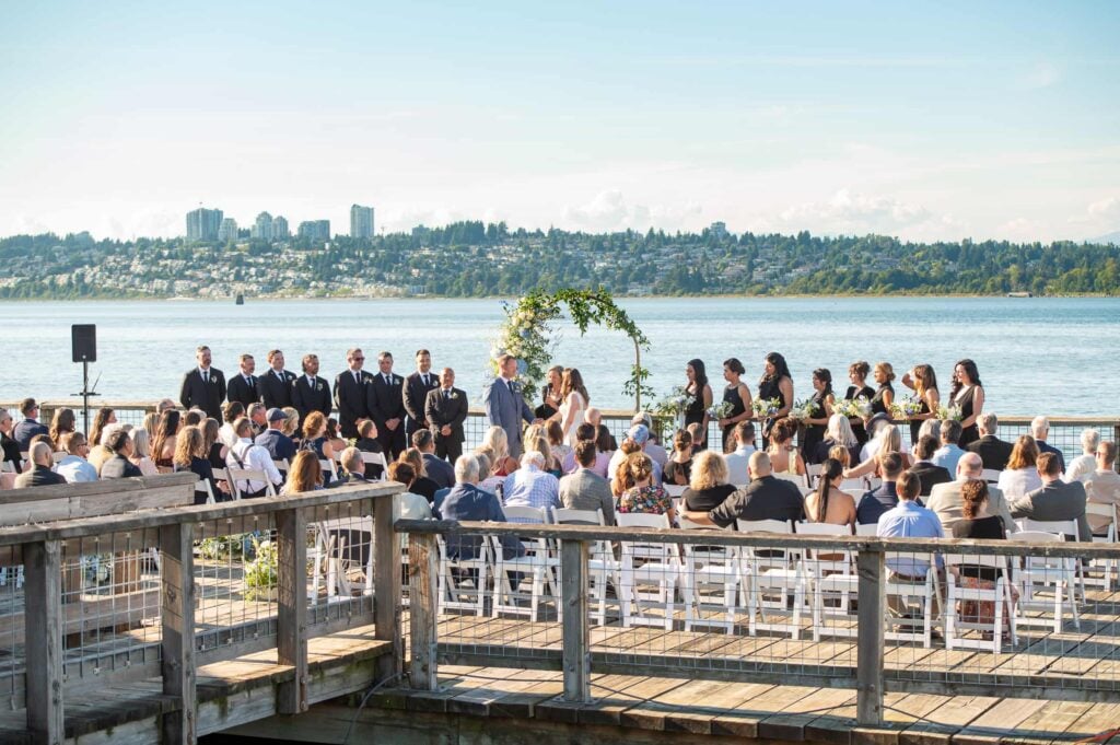 wedding ceremony location on the waterfront at semiahmoo resort